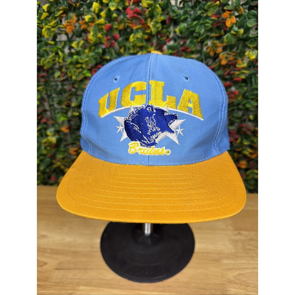 UCLA Bruins NCAA Speedway Signature Snapback College Hat‎ Cap Blue Gold Vintage